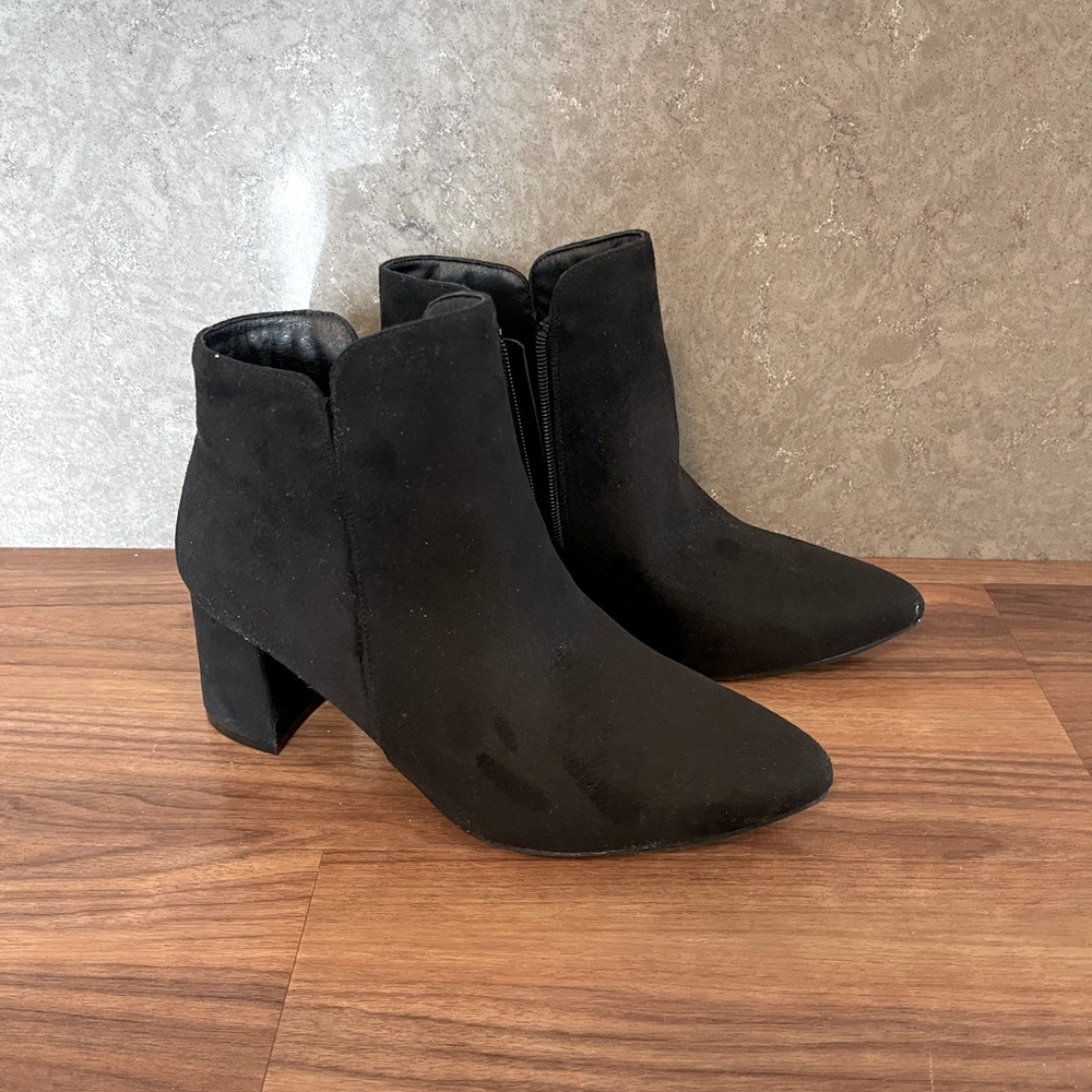 Black Suede Ankle Boots